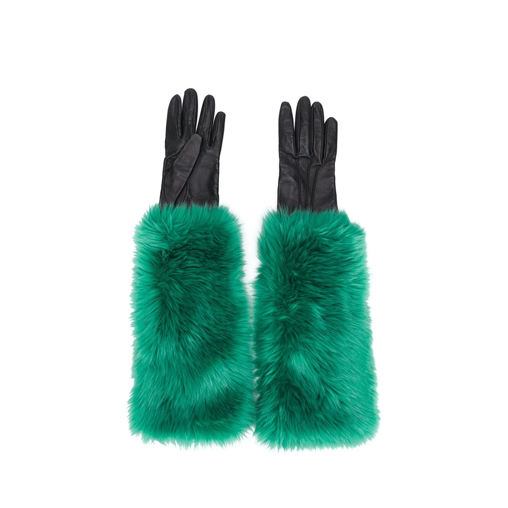 PRADA Faux Fur Lined Gloves - Picture 1 of 2